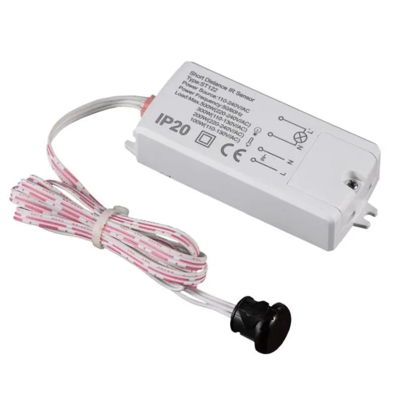 Mini Détecteur de Mouvement ON\\/OFF Infrarouge à Encastrer 200W max