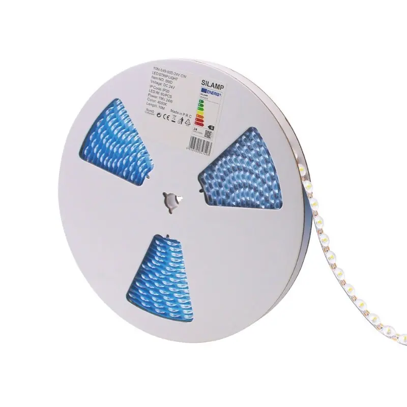 Ruban LED 10M 24V 24W\\/M SMD IP20 pour Enseigne Lumineuse