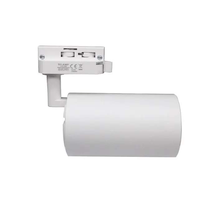 Spot LED sur Rail Monophasé CCT 30W 60° Blanc