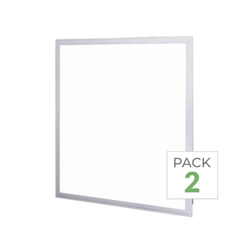 Pack de 2 - Panneau LED UGR<19 36W 60x60cm