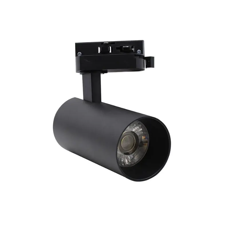 Spot LED sur Rail Monophasé CCT 20W 60° Noir
