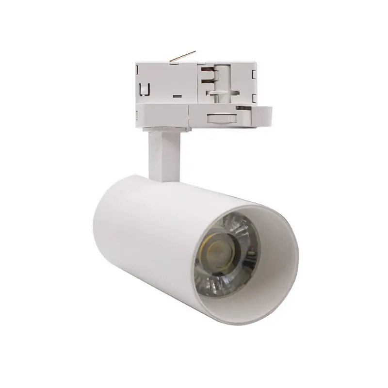 Spot LED sur Rail Triphasé CCT 20W 60° Blanc