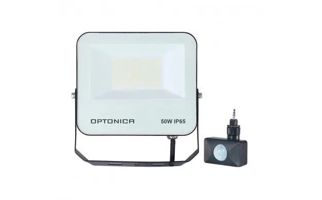 Projecteur avec Détecteur 50W IP65 CCT Noir\\/Bleu - 3000K\\/4000K\\/6000K