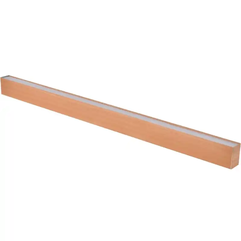 Suspension Linéaire 38W Effet Bois CCT - 2800K\\/4500K\\/6000K