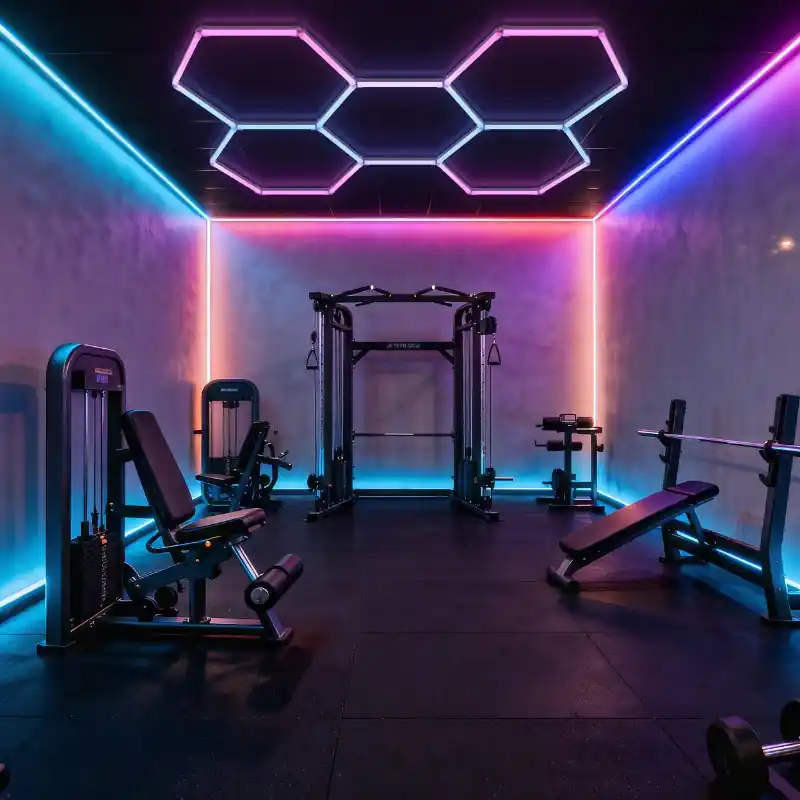 Kit 5 LED Hexagonal RGB 43W 110lm\\/w