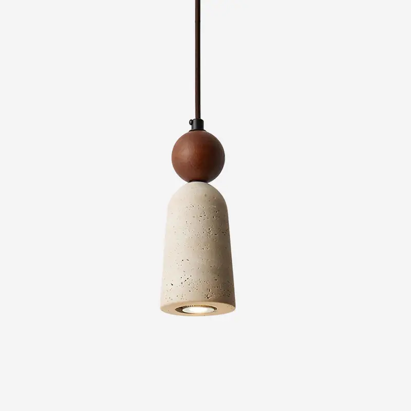Bellaro Suspension Travertin et Bois