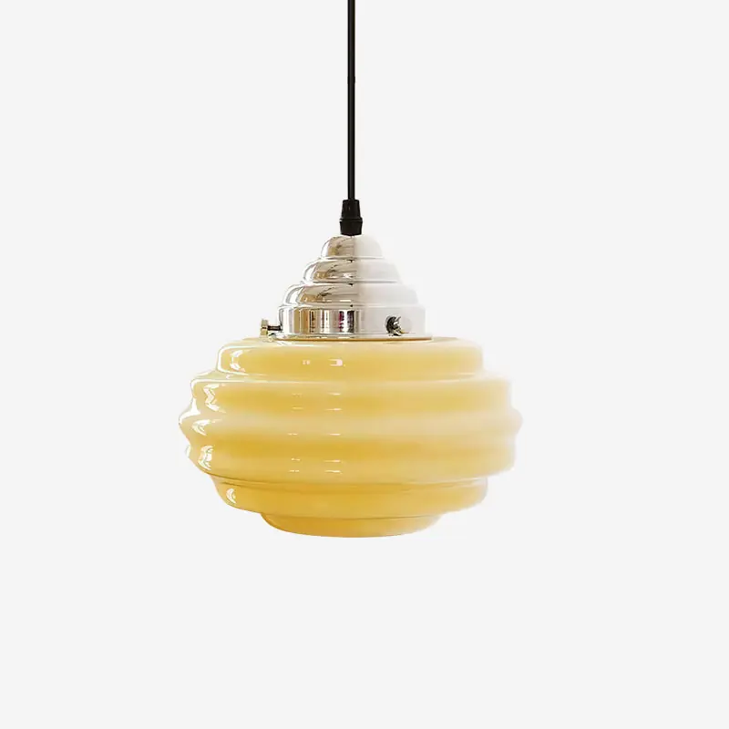 Gelato Lampe Suspension Verre Tourbillonné