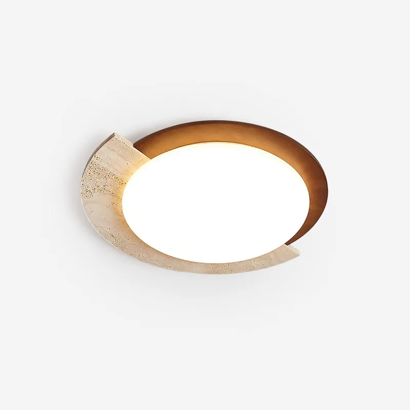 Ritta Plafonnier Ovale LED Travertin