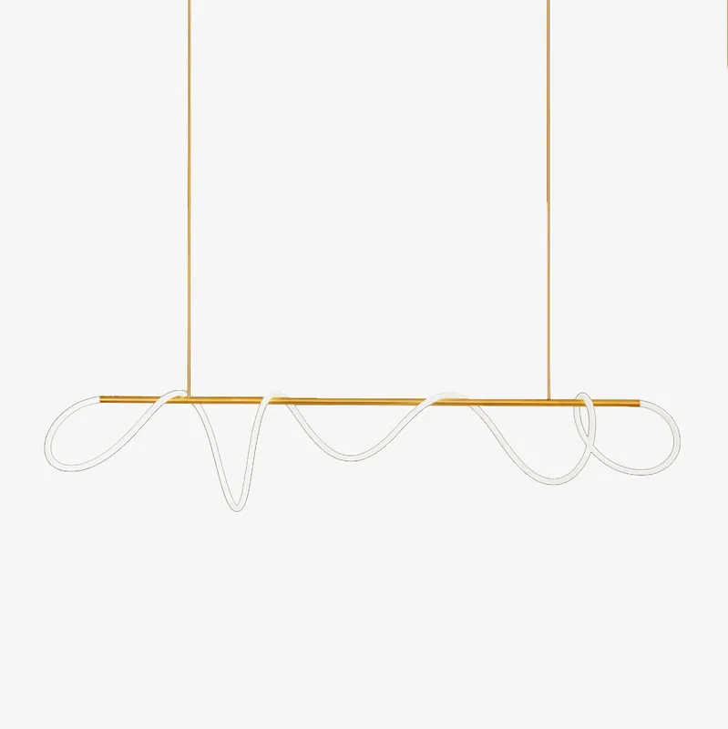 Lustra Lustre Flexible Silicone Courbe Moderne Élégant