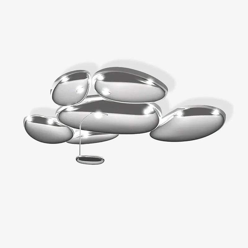 Solara Plafonnier Chrome Pebble Moderne