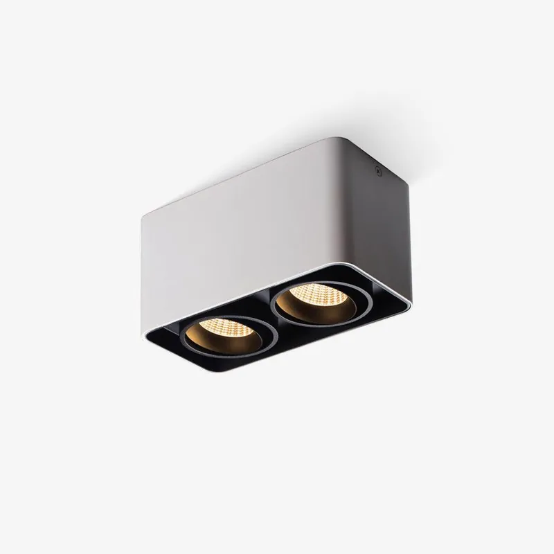 Solara Projecteur Encastré Jumeau LED Angulaire Minimaliste