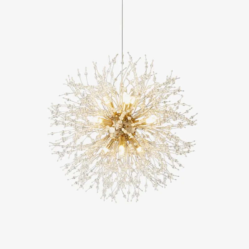 Lustra Lustre Cristal Pissenlit avec Cristaux