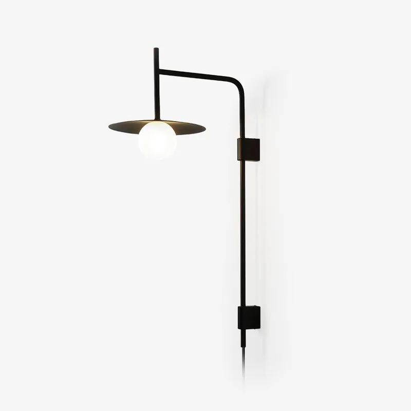 Edan Swing Arm Plug-in Glass Wall Lamp