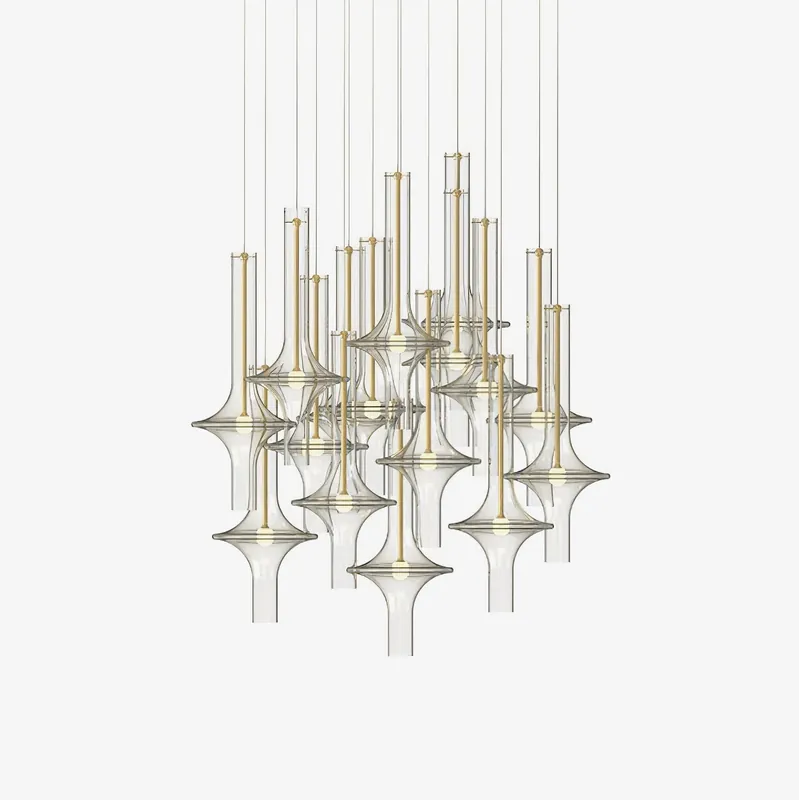 Talera Suspension Lampe en Verre Industrielle Glam