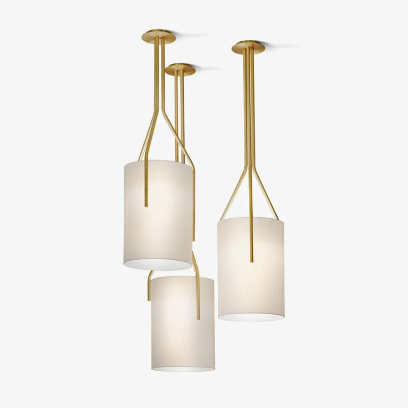 Lustra Lustre LED 3-Lumières Laiton Moderne