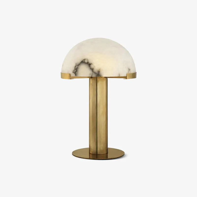 Ibera Lampe de Table en Albâtre et Métal