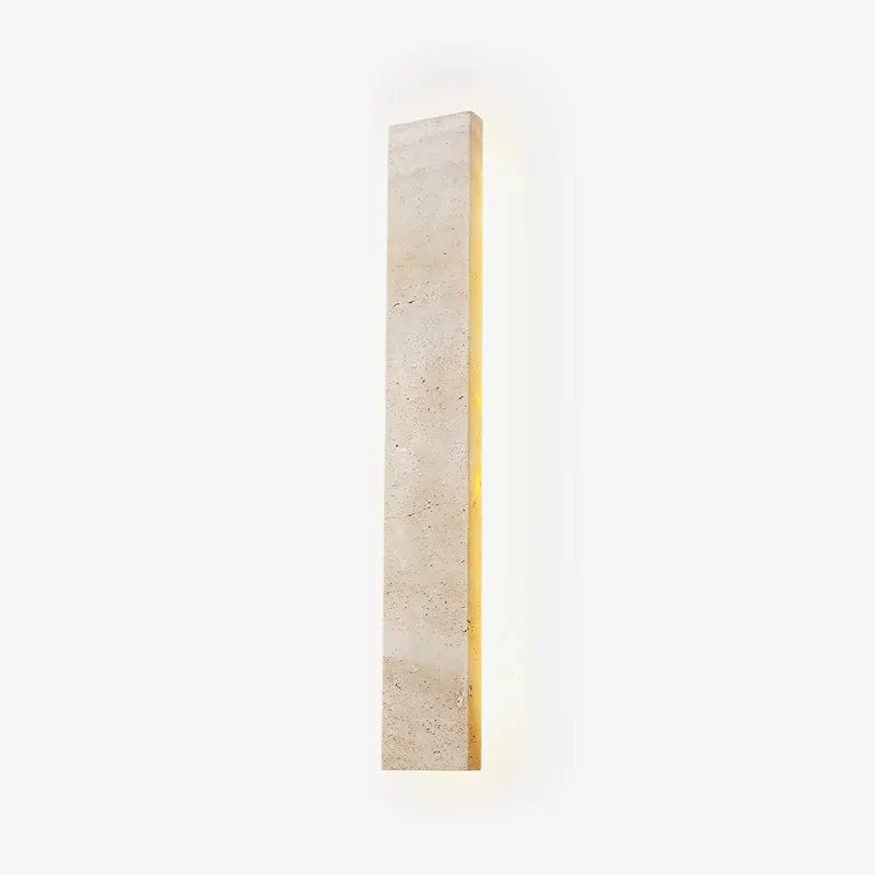 Olnorir Applique Murale Rectangulaire Mince en Travertin