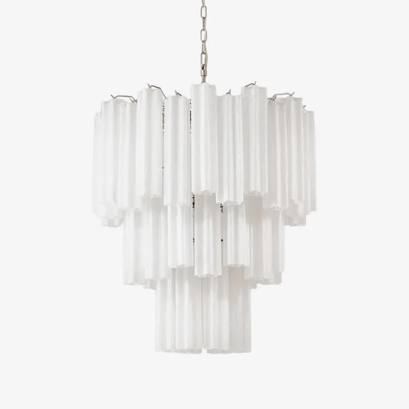 Aurora Lustre en Verre Givré Minimaliste