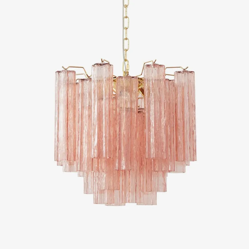 Aurora Lustre Verre Tube Superposé Luxe