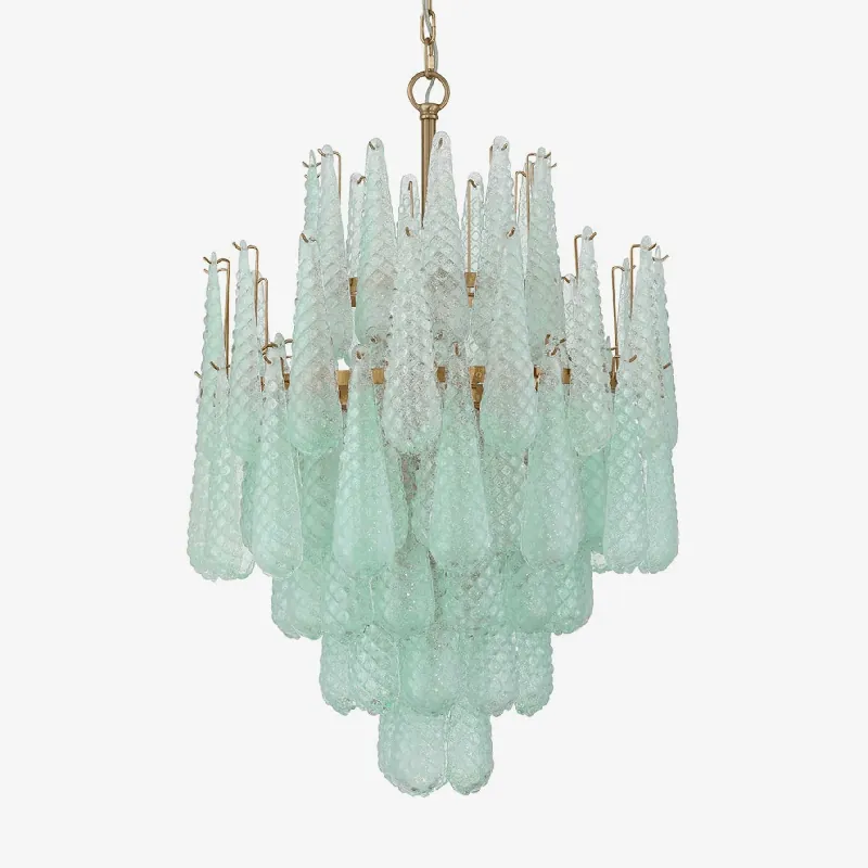Aurora Lustre Goutte Texturé Verre Élégant