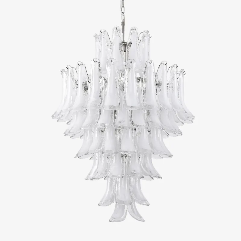 Aurora Lustre Blanc Nuage Verre Pétales
