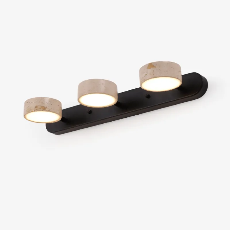 Orshaa Linéaire Travertin Vanité Lumière