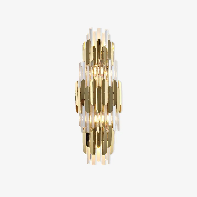 Abrahamson Nordic Art Trois Couches Cristal Luminaire Mural