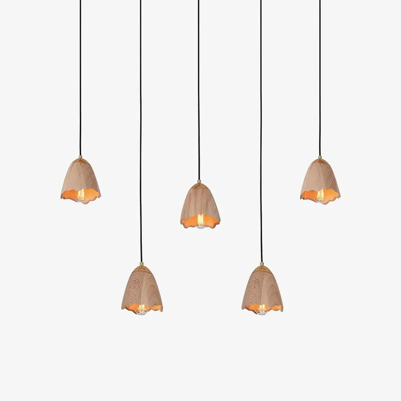 Ilvenel Suspension Moderne Minimaliste en Bois