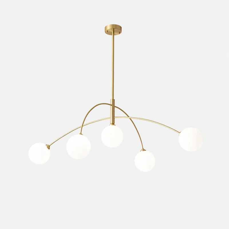 Lustra Lustre Valentina Arc Laiton Élégant