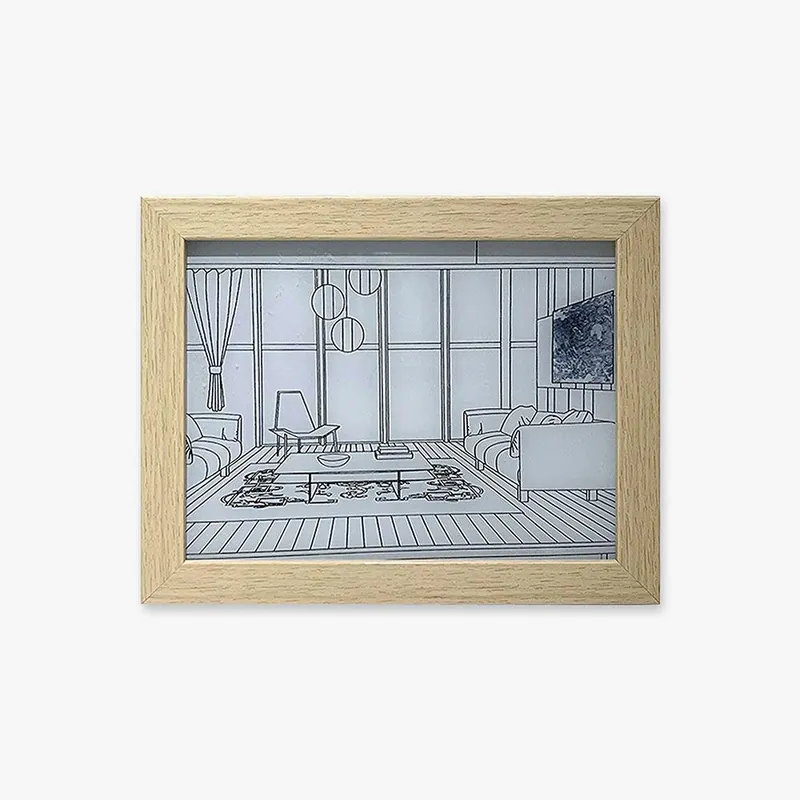 Olrine Applique Murale en Bois Art Éclairée pour Chevet