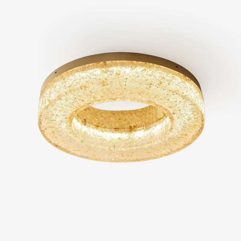 AshaionisPlafonnier en Résine Cercle Craqué Glacé