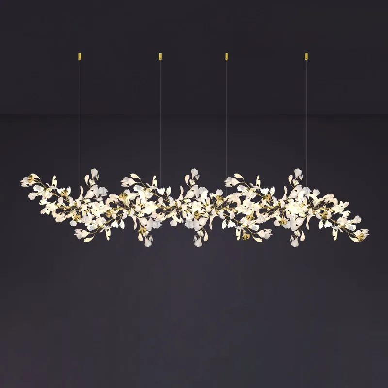 Olivia Céramique Gingko Feuille Lustre