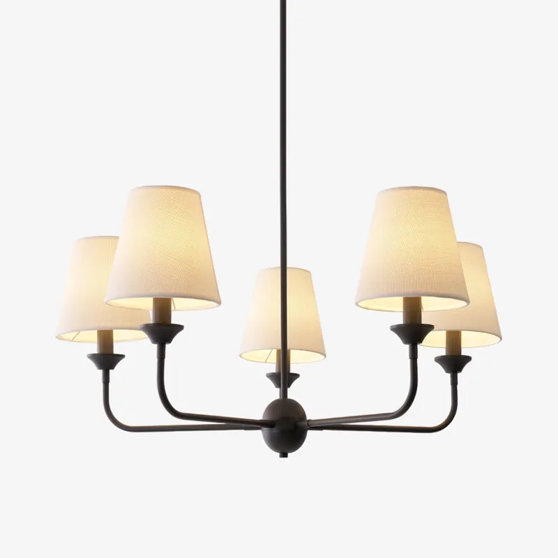 Zesorel Lustre en Tissu Industriel Vintage