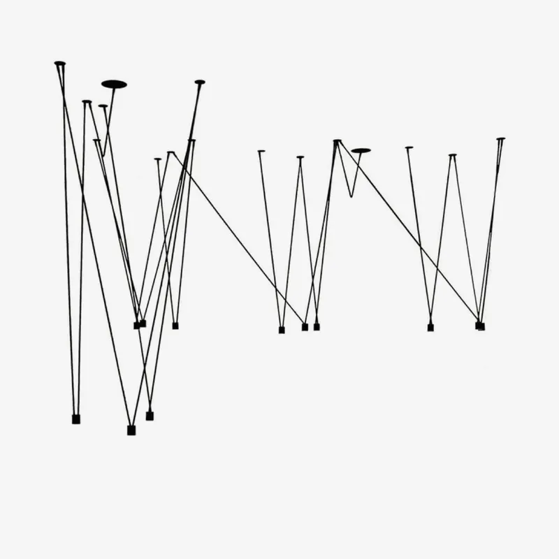 Lustra Collection de Suspensions Lampes Fils Câblés Fins