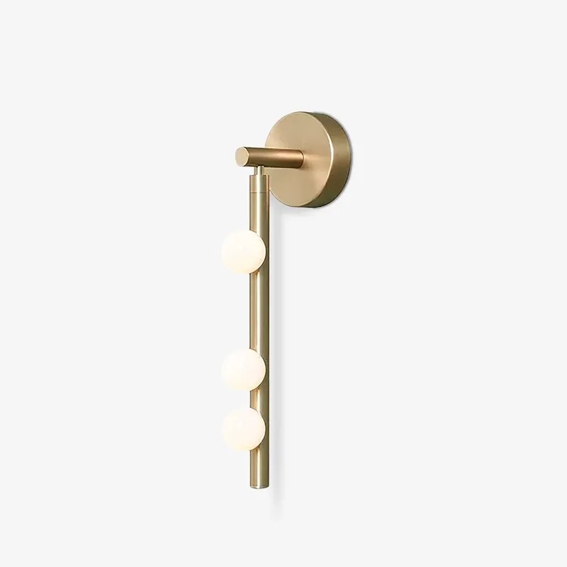 Rory Applique Murale Tube Laiton Verre Minimaliste Moderne