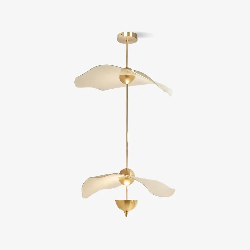 Lustra Suspension Double Biscuit pour Salon
