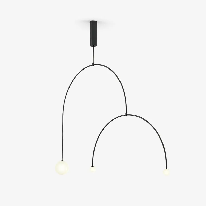 Lustra Lustre Mobile Noir Minimaliste