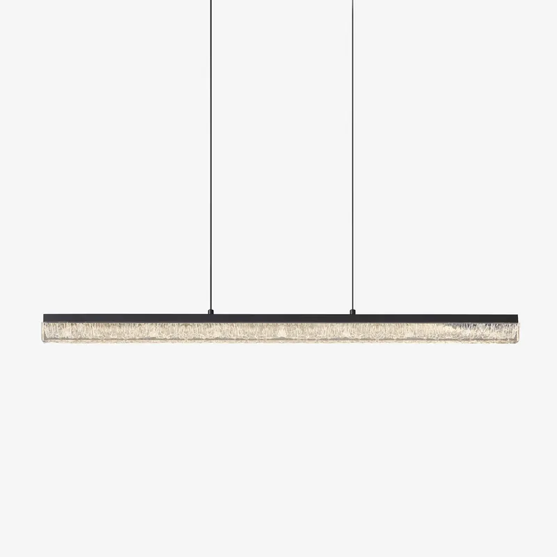 Lustra Pendant Light Black Acrylic Linear