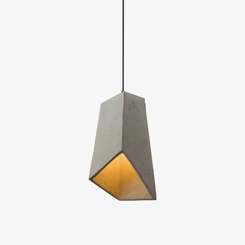 Geo Lampe Suspendue Industrielle en Ciment