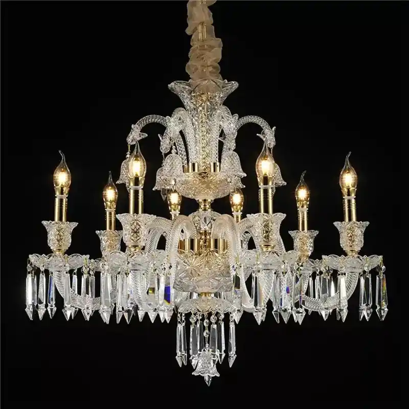 Lustre Luxe Style Art Déco Italien