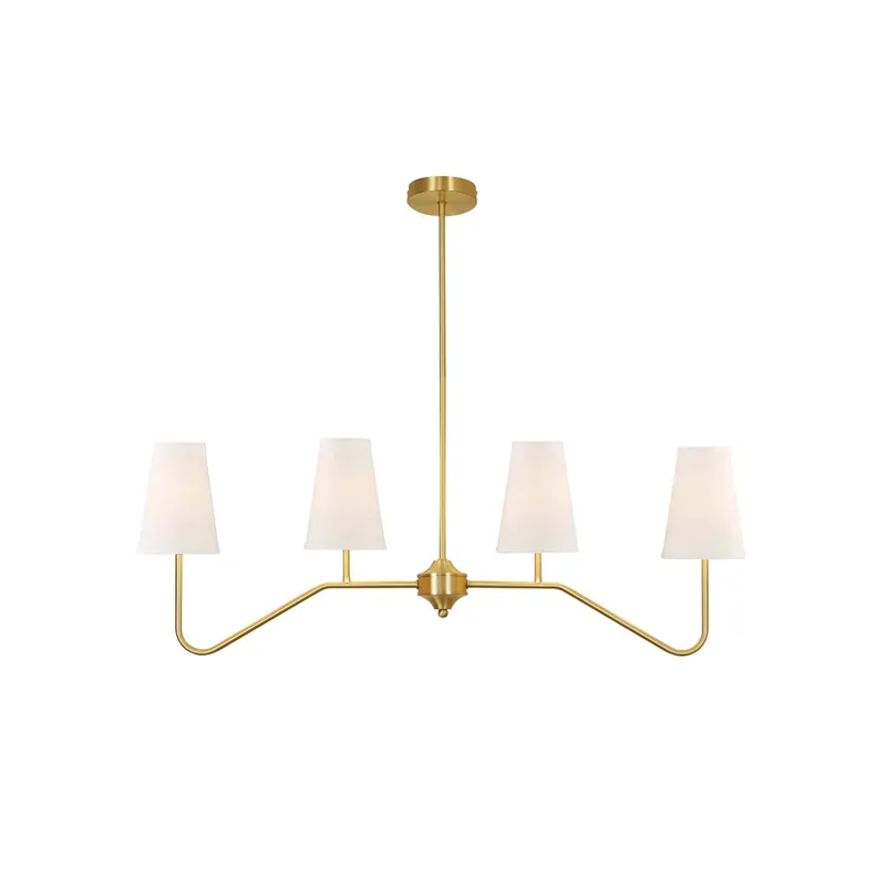 Avvenora Suspension Vintage Industrielle en Laiton et Tissu