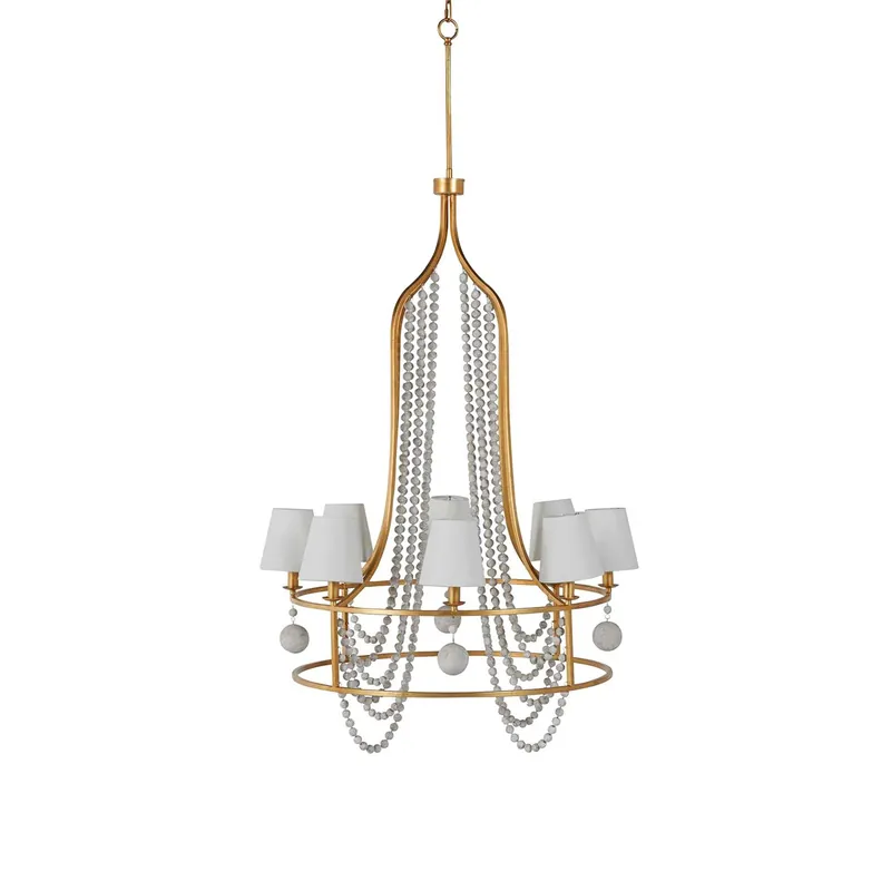 Zethayra Lustre Vintage Industriel en Bois et Métal
