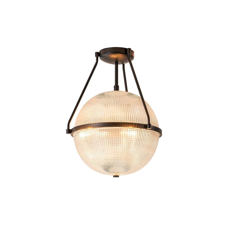 Atale Lampe de Plafond Moderne Minimaliste en Verre et Métal