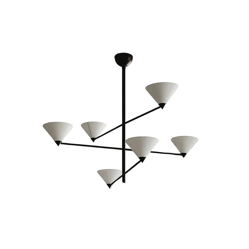 Eurmira Lustre Moderne Haut de Gamme en Tissu Noir Élégant