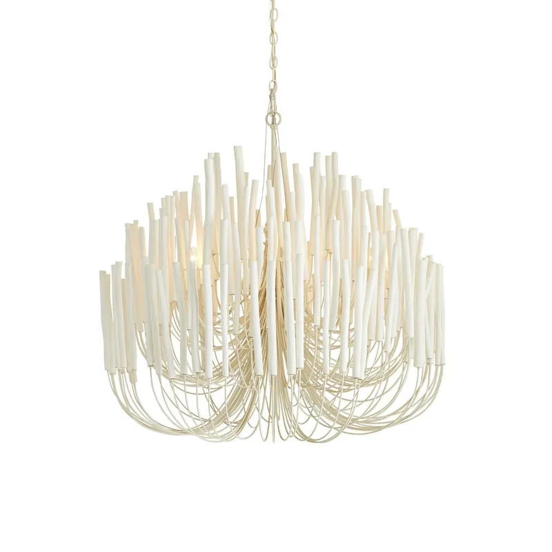 Ulshayra Lustre Postmoderne De Luxe En Bois Et Métal à Multiples Bras