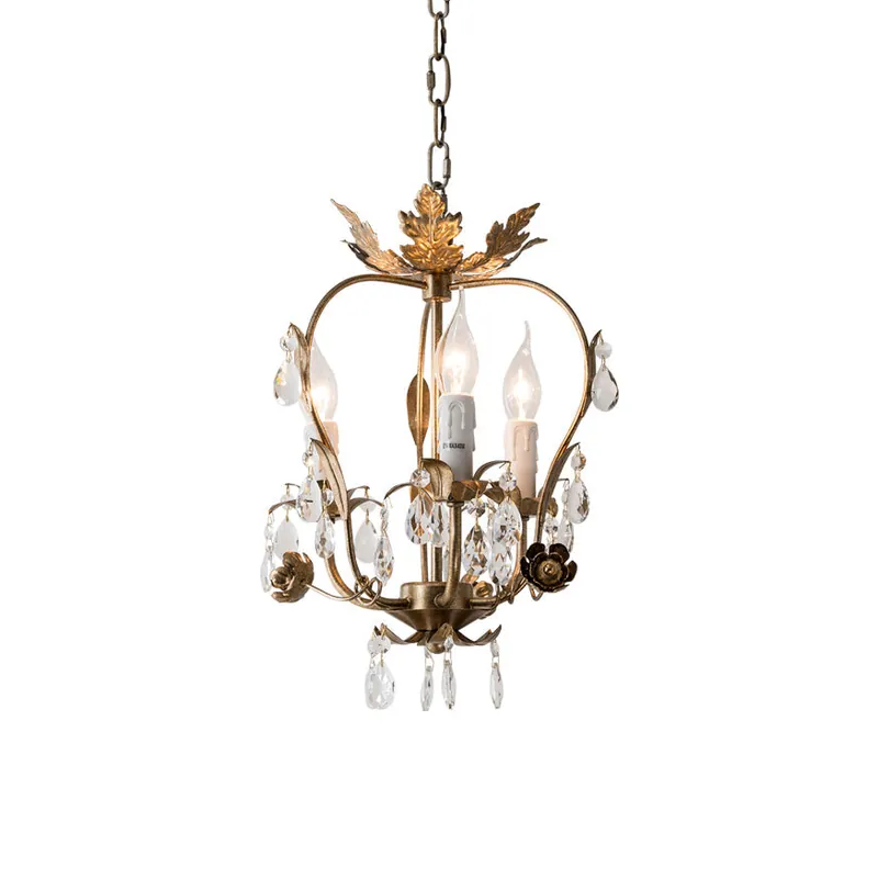 Sylaeara Lustre Postmoderne De Luxe En Métal Et Cristal