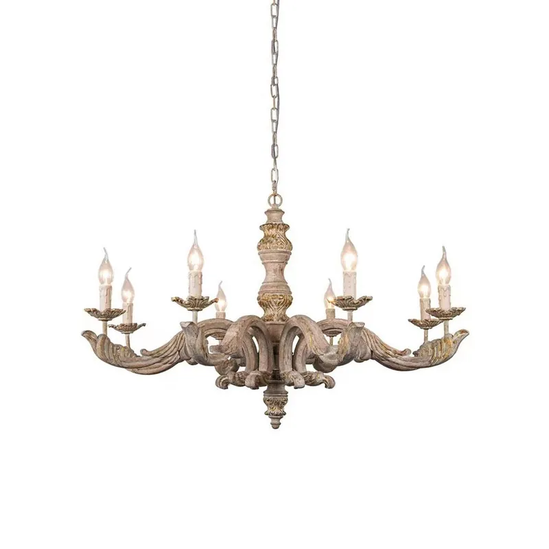 Vovynan Lustre Colonne Romaine Bois Luxe