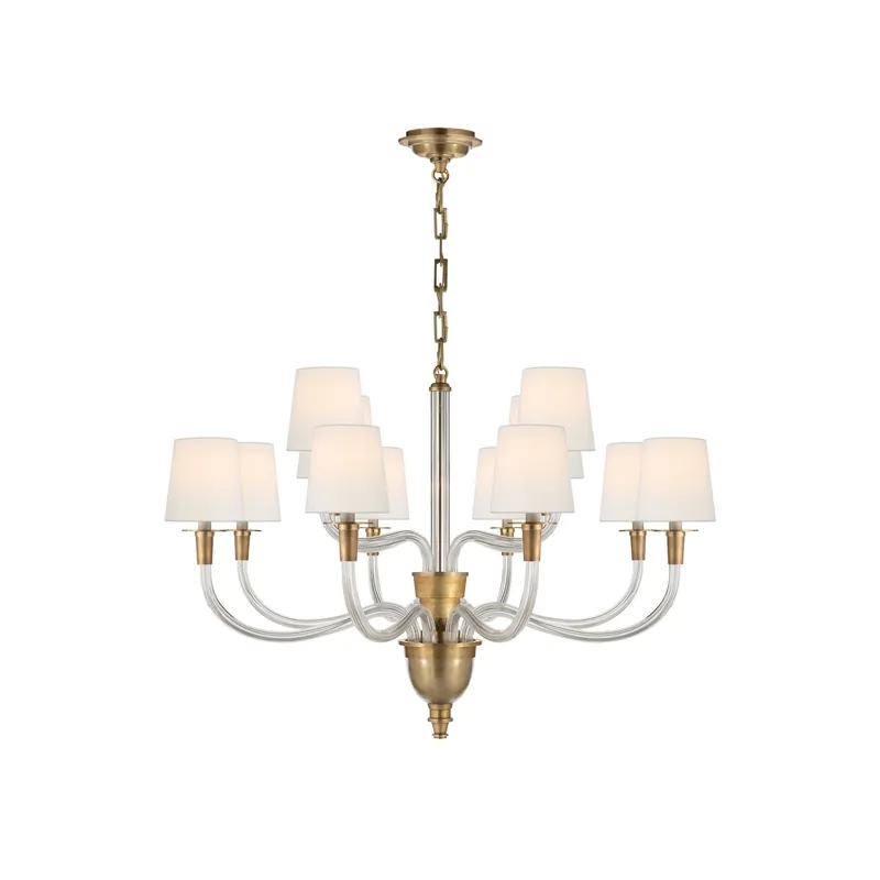 Syvinor Lustre Postmoderne Luxe Cristal Tissu