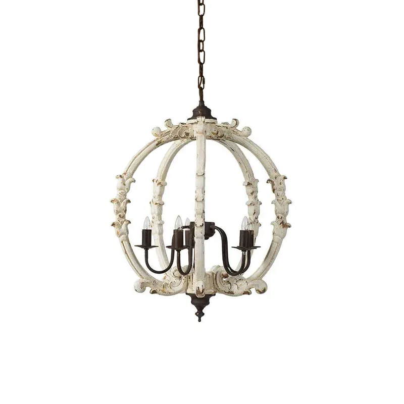 Vathais Suspension Bois Métal Industriel Vintage