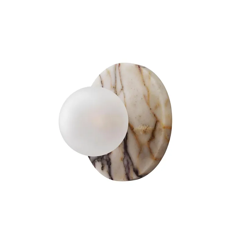 Arthaen Applique Murale Travertin Marbre Flushmount Minimaliste Moderne